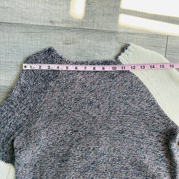 LOFT Modern Patchwork Sweater (size M) - Picture 13 of 14